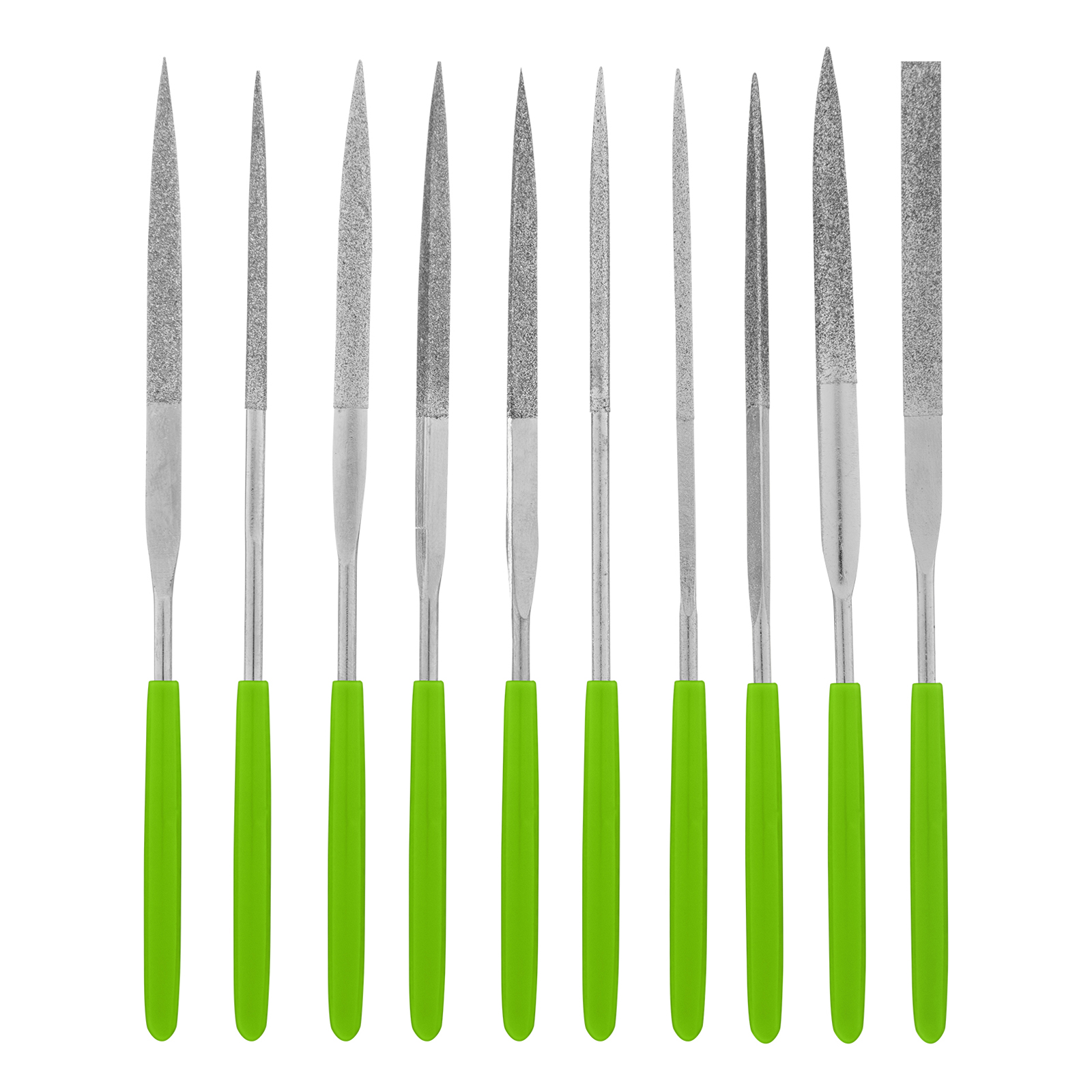 Набор надфилей алмазных, 140х50х3, 10 шт.