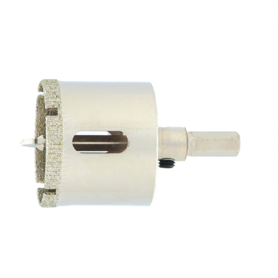 Сверло по керамической плитке и стеклу, 35 х 55 мм, 6 гр.хв-к, с центр. сверлом