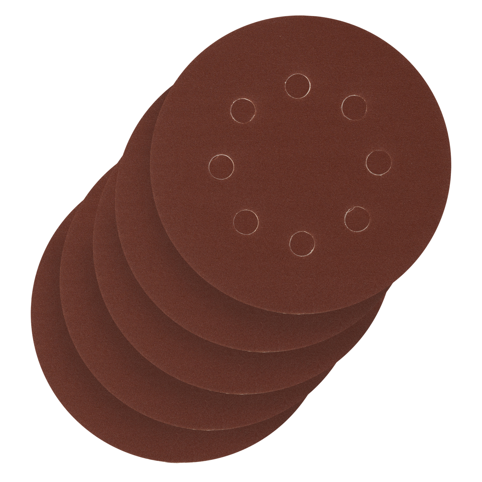 Круг абразивный на ворсовой подложке под 'липучку', перфорированный, P 220, 125 мм, 5 шт.