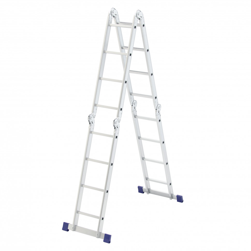 Лестница шарнирная алюминиевая, 4х4, Россия