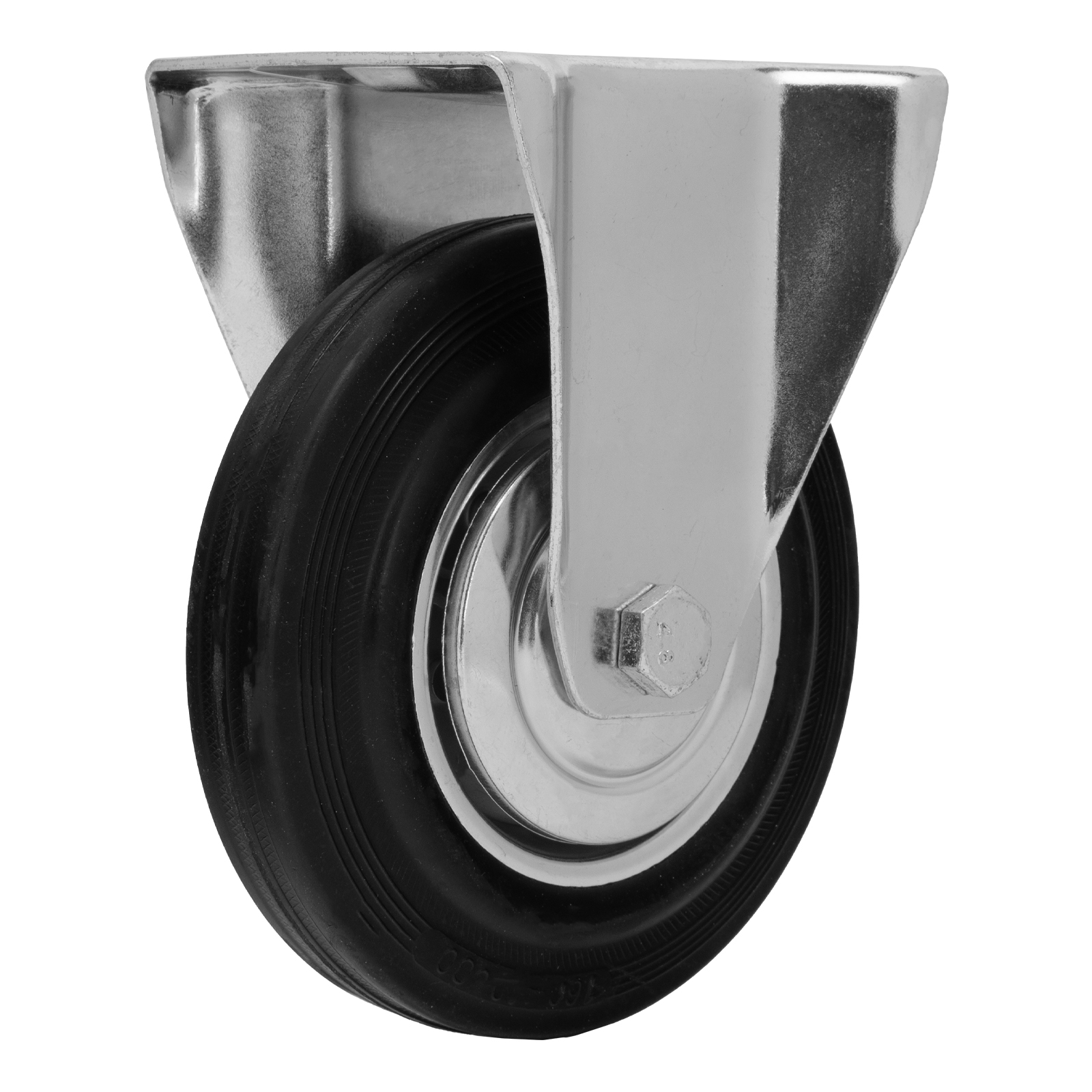 Колесо неповоротное, диаметр 160 мм, крепление  платформенное