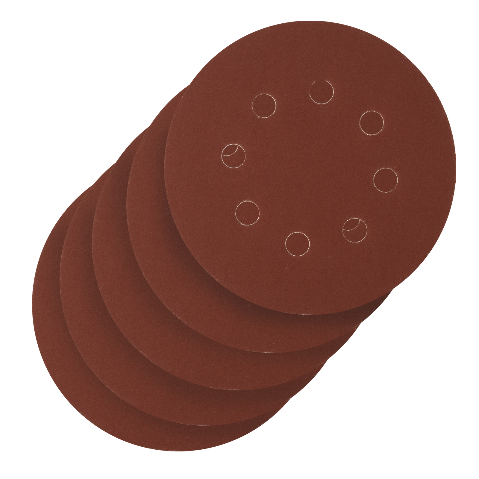 Круг абразивный на ворсовой подложке под 'липучку', перфорированный, P 600, 125 мм, 5 шт.
