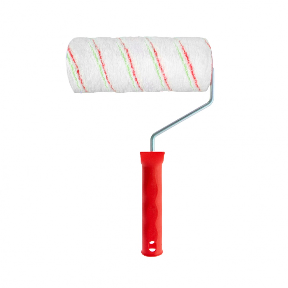 Валик 'Эмали' , 180 мм, ворс 12 мм, D - 48 мм, D ручки - 6 мм, полиамид,полиакрил