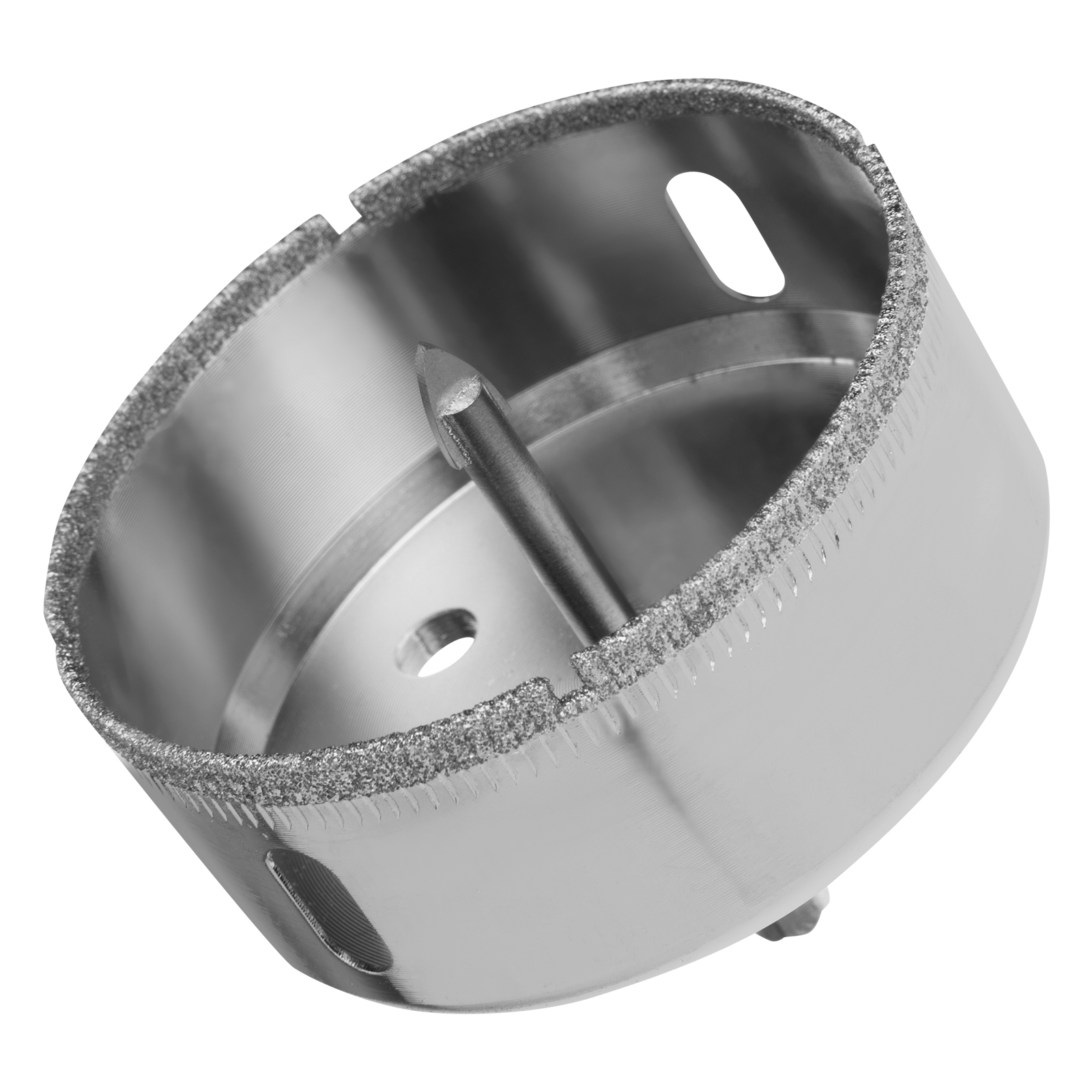 Сверло по керамической плитке и стеклу, 68 х 55 мм, 6 гр.хв-к, с центр. сверлом