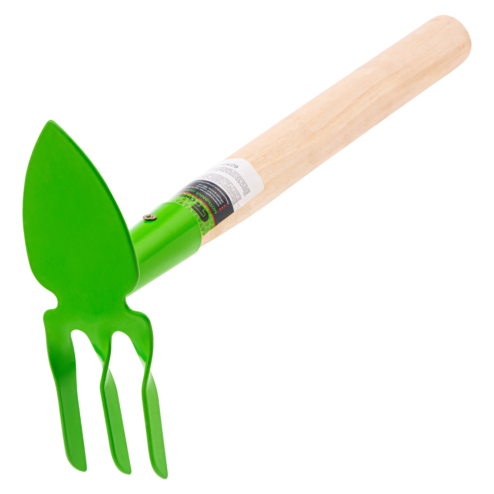 Мотыжка комбинированная, 60х380 мм, стальная, деревянная рукоятка, АГРОНОМ, Россия