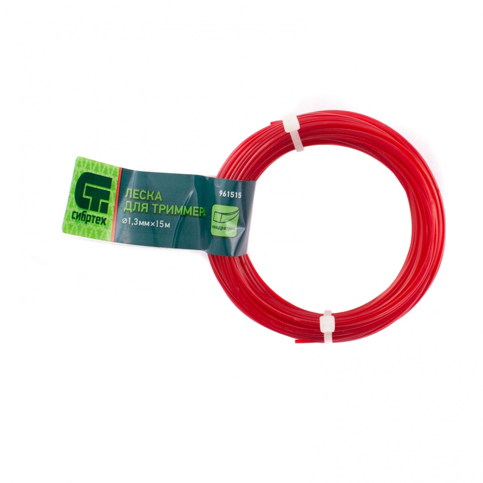 Леска для триммера квадратная, 1,3 мм х 15 м, Россия