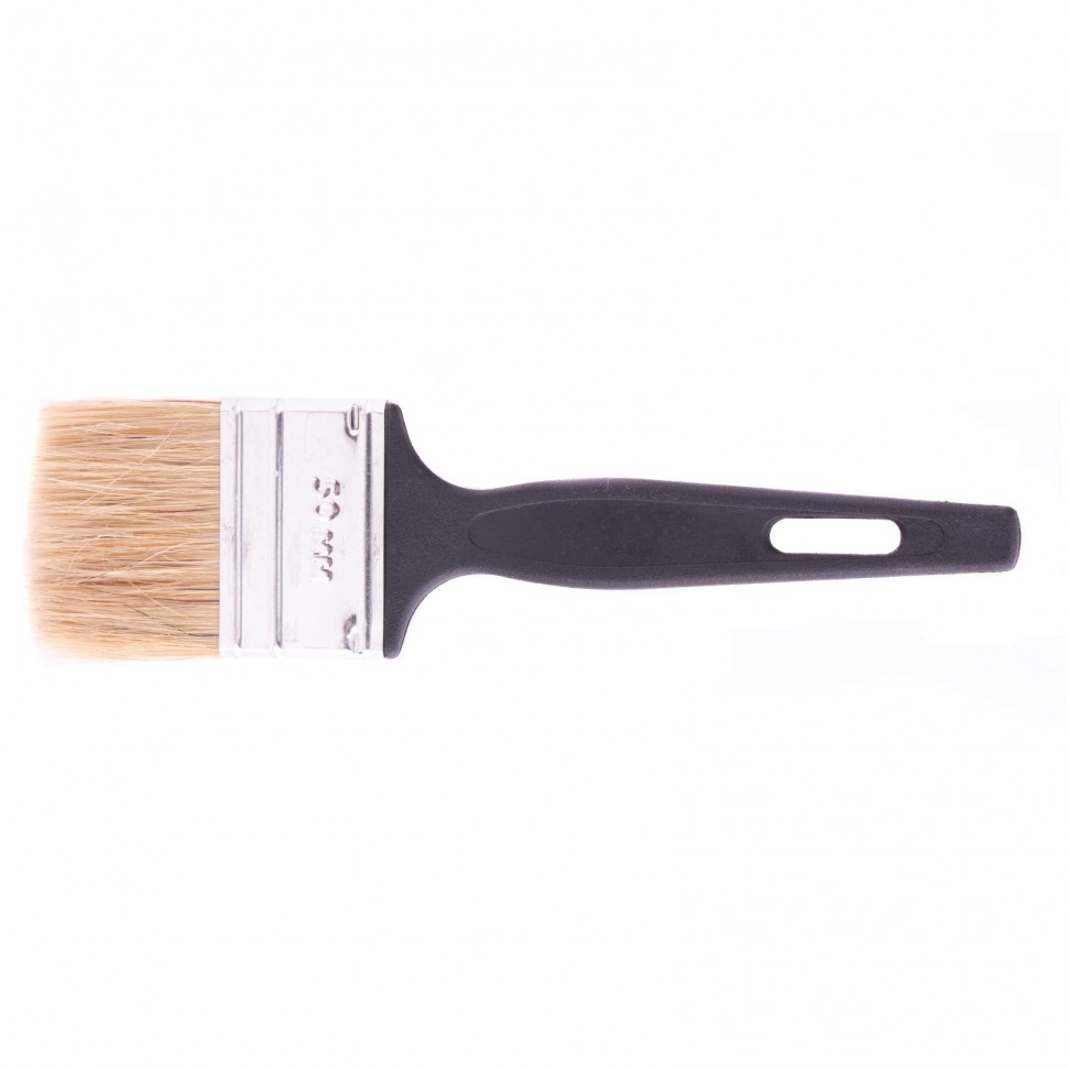 Кисть флейцевая 'Стандарт', 50*6, натуральная щетина, пластиковая ручка