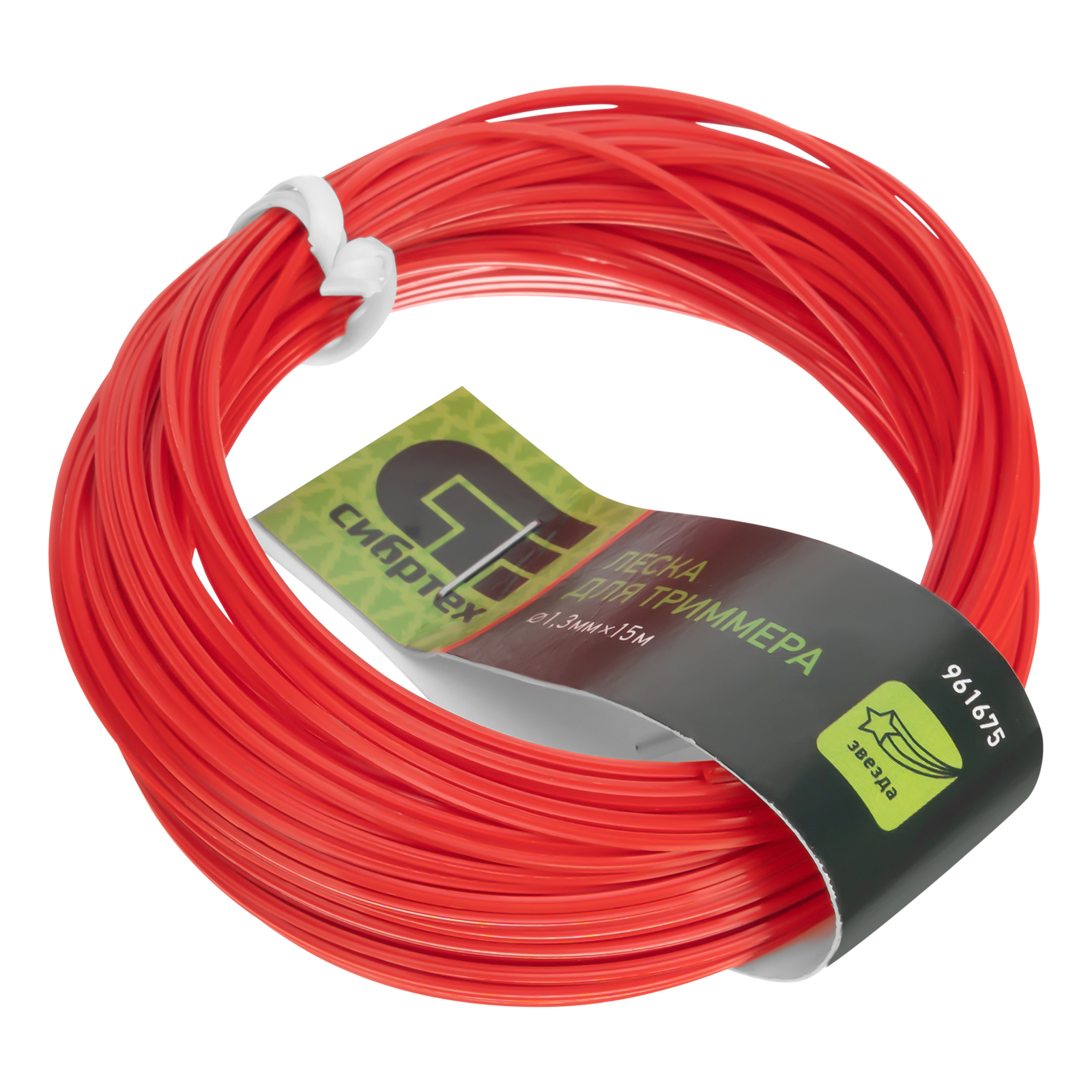 Леска для триммера звезда, 1,3 мм х 15 м, Россия