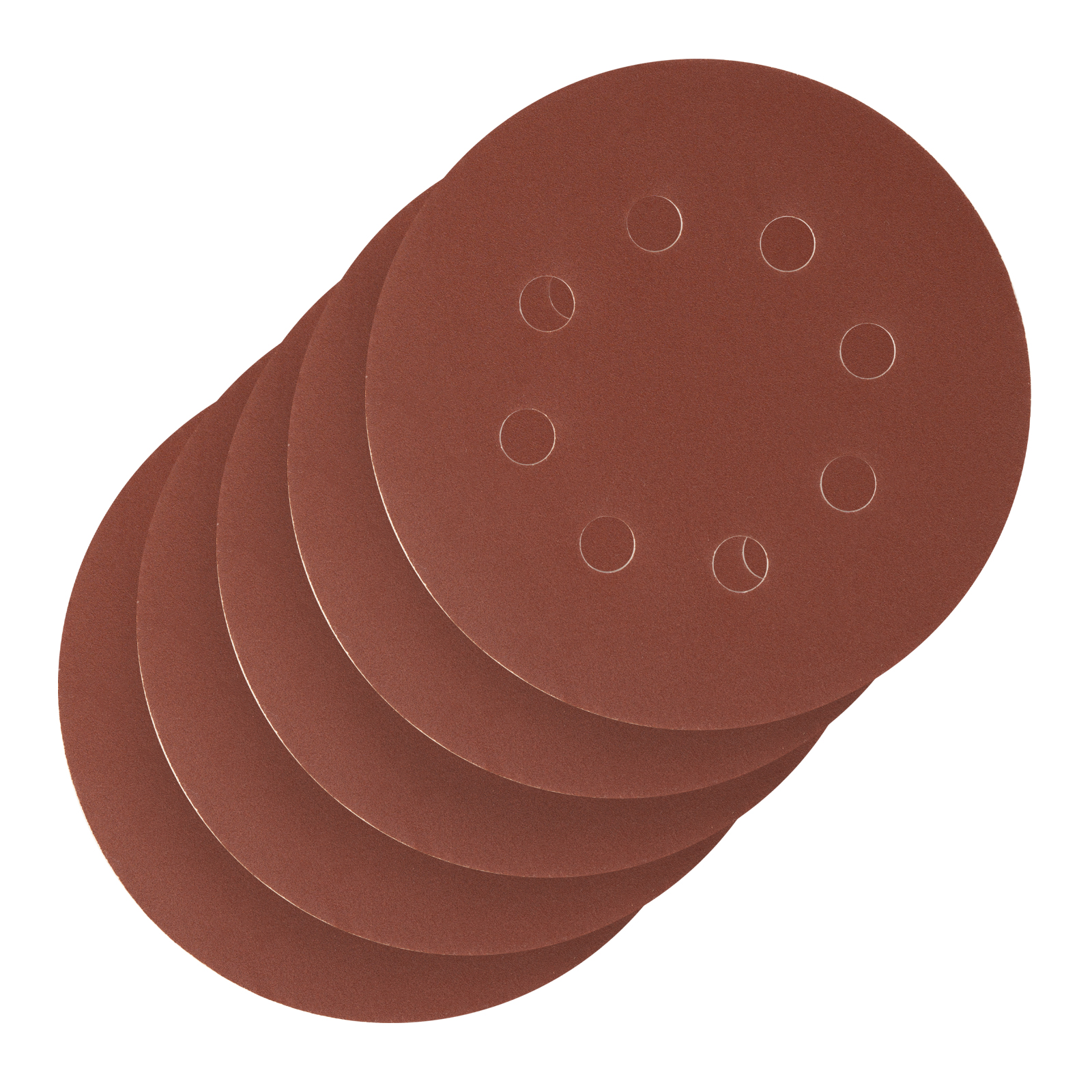 Круг абразивный на ворсовой подложке под 'липучку', перфорированный, P 320, 125 мм, 5 шт.