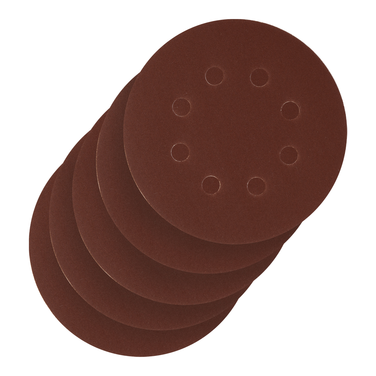 Круг абразивный на ворсовой подложке под 'липучку', перфорированный, P 280, 125 мм, 5 шт.