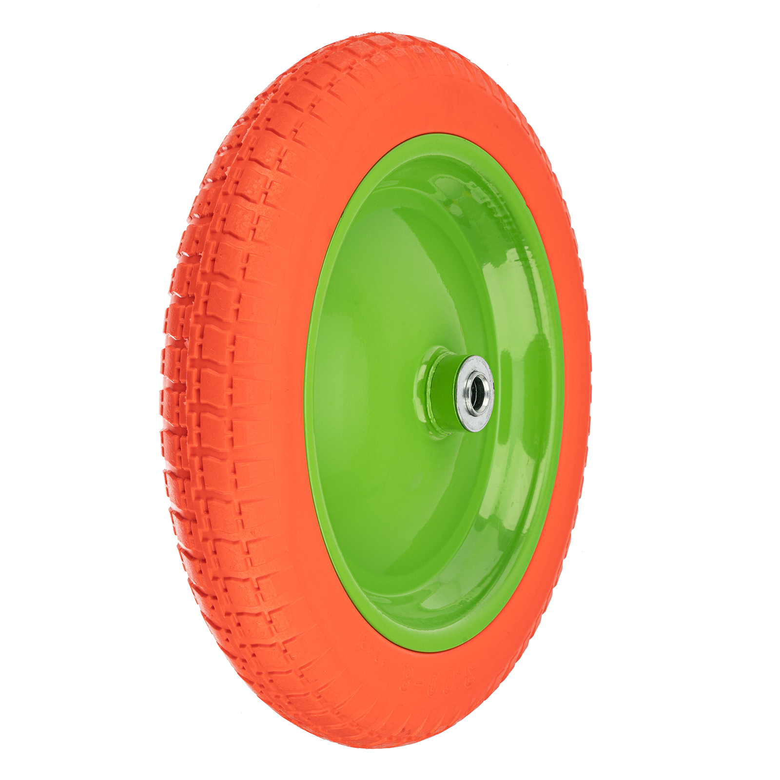 Колесо полиуретановое 3.00-8, длина оси 90мм, подшипник 16мм