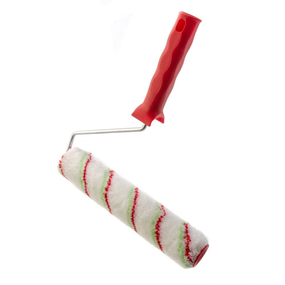 Валик 'Эмали' , 250 мм, ворс 12 мм, D - 36 мм, D ручки - 6 мм, полиамид,полиакрил