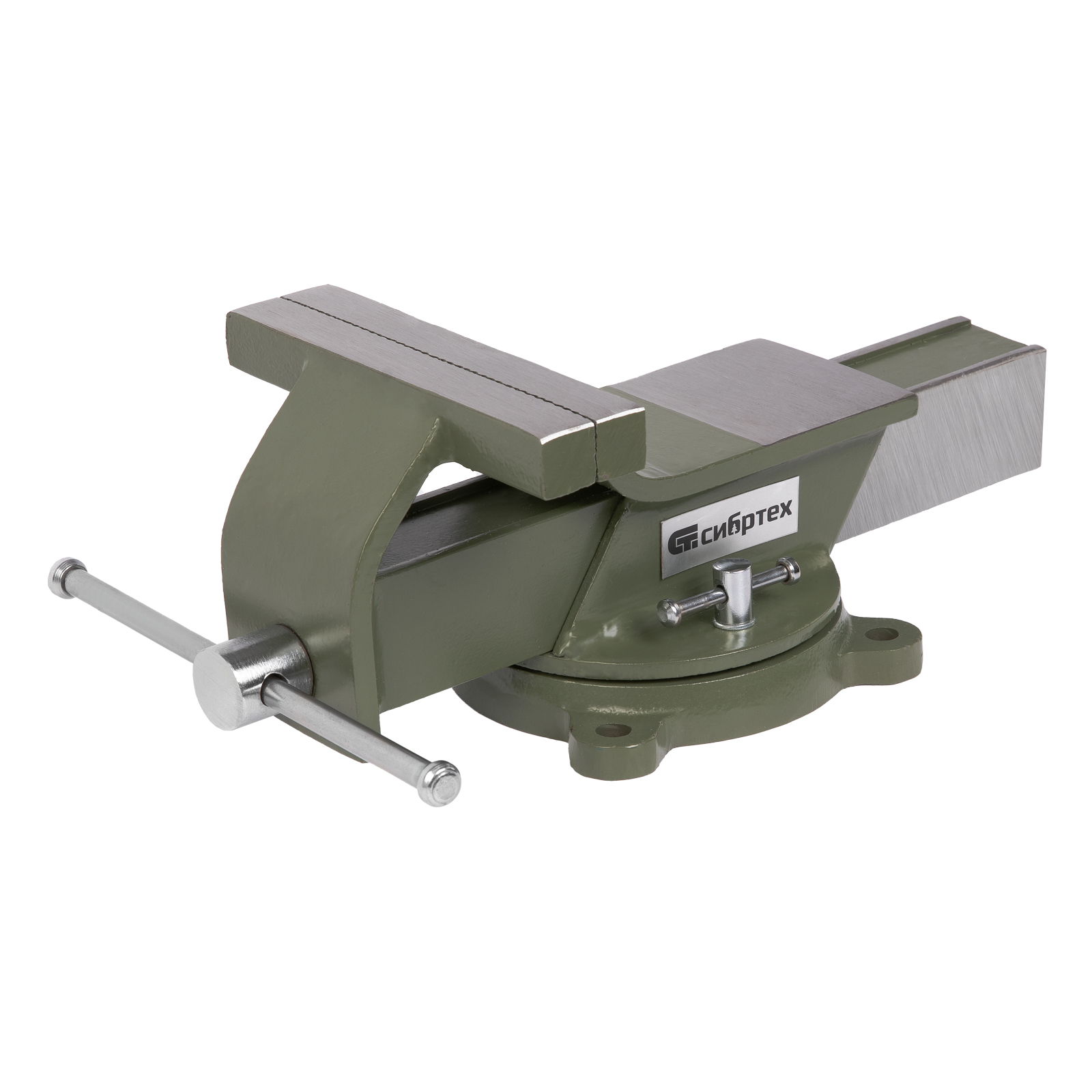 Тиски слесарные, 150 мм, стальные, поворотные