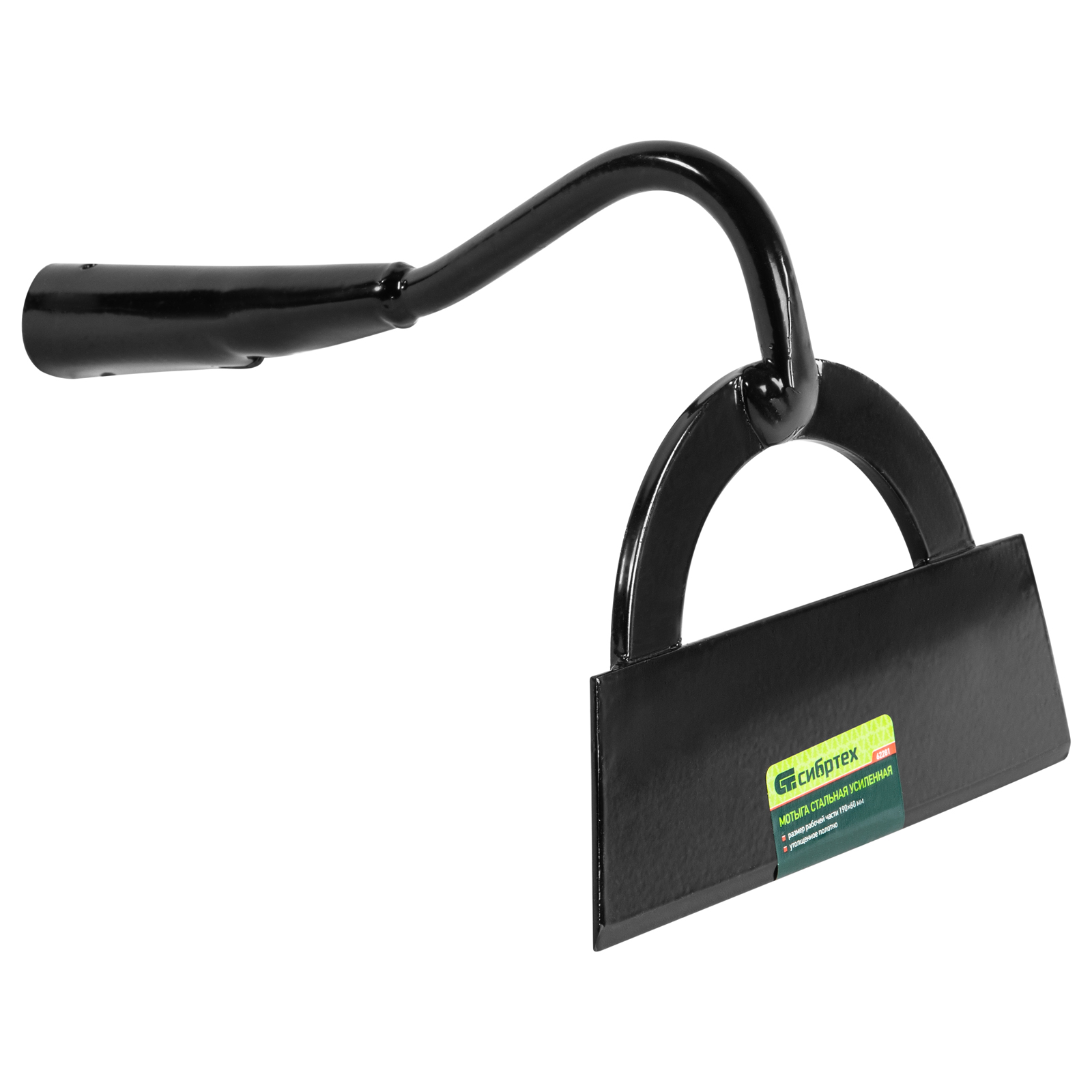 Мотыга стальная усиленная, 190х60 мм, без черенка, Россия