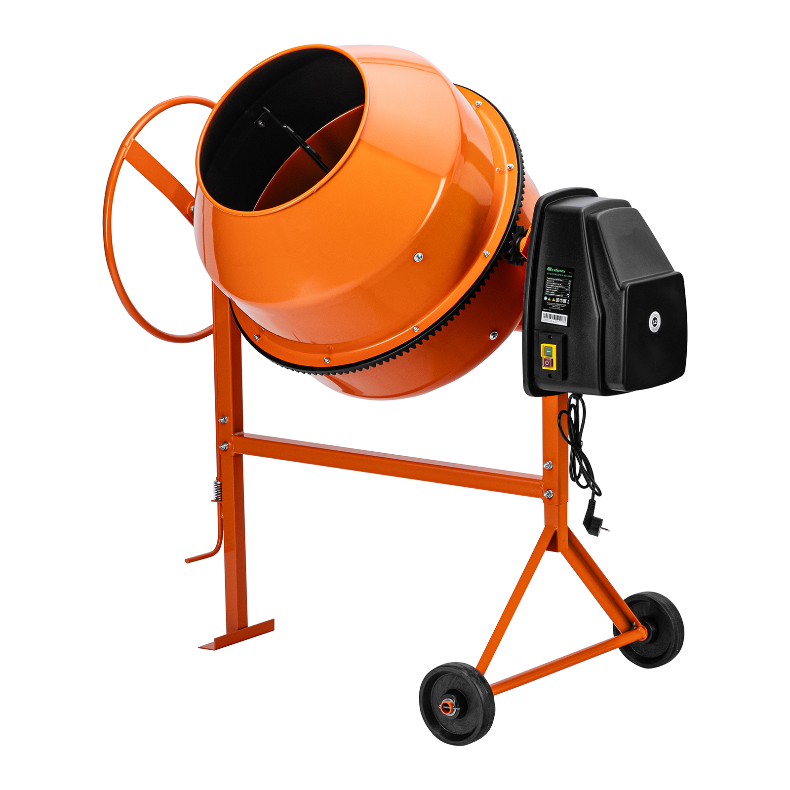 Бетоносмеситель БСН-200П, мощность 800 Вт, полиамидный венец
