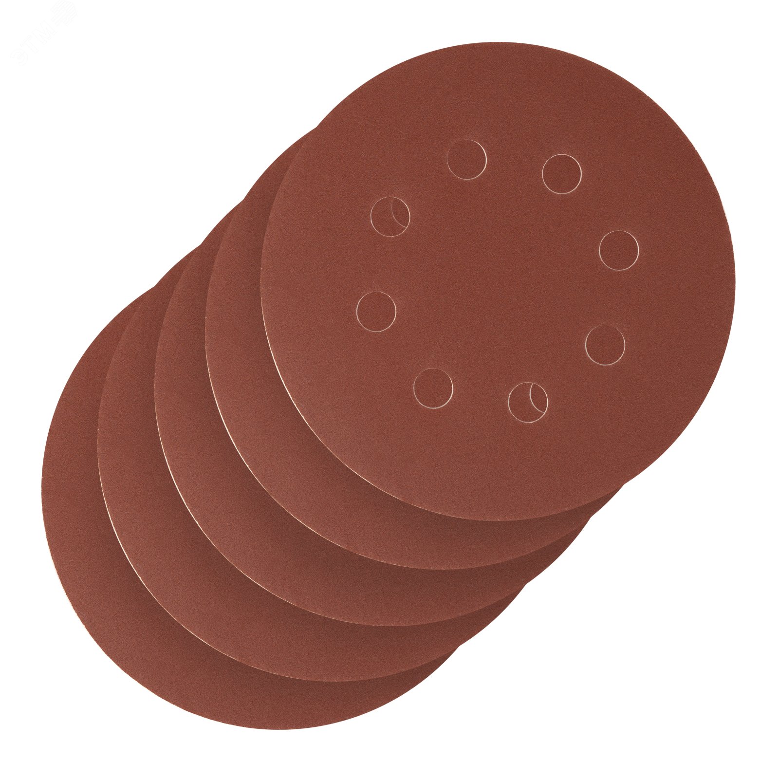 Изображение товара Круг абразивный на ворсовой подложке под липучку P 320 125 мм 5 шт