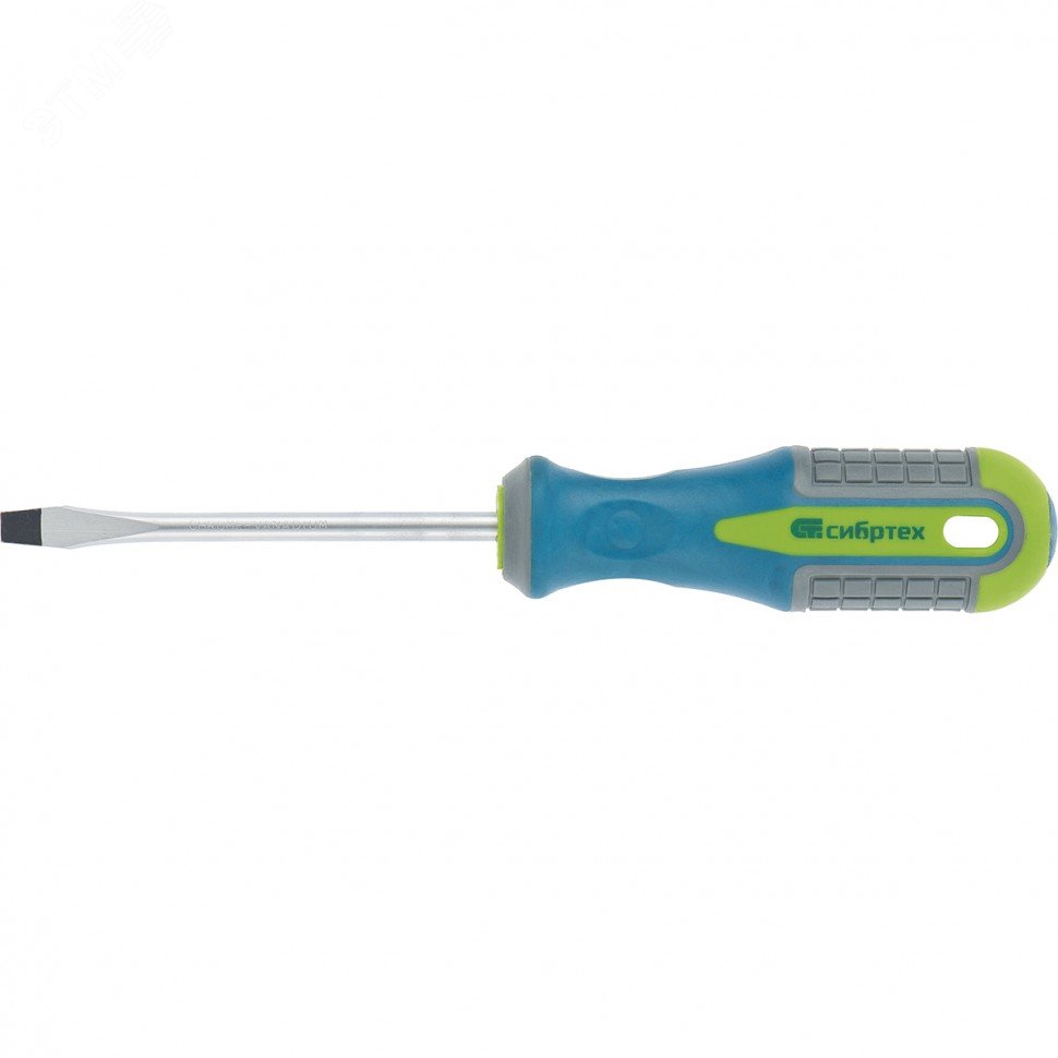 Изображение товара Отвертка SL5,0х150 мм из стали CrV с трехкомпонентной рукояткой