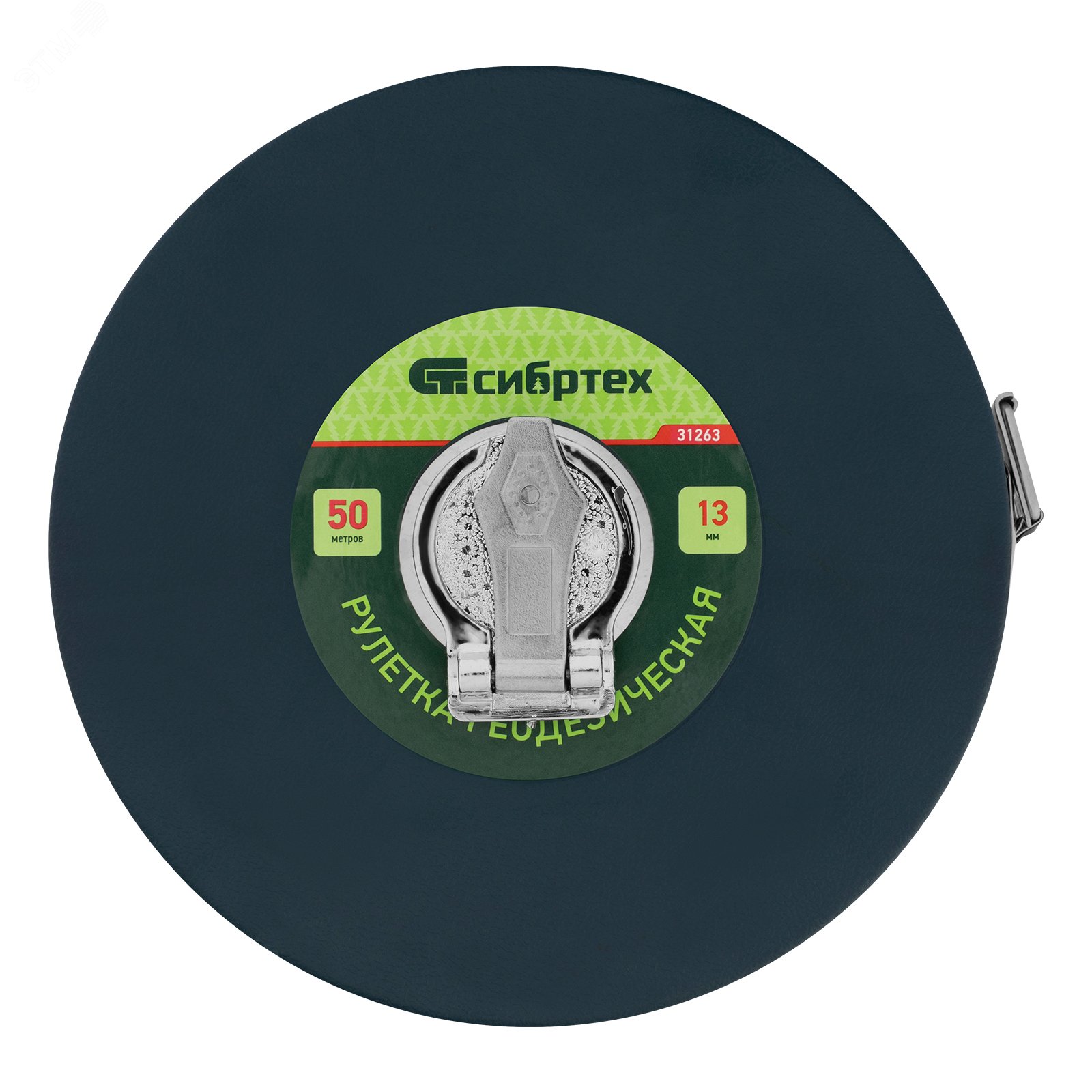 Изображение товара Рулетка геодезическая 50 м х 13 мм, закрытый корпус,фиберглассовая лента (шт)