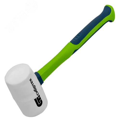 Изображение товара Киянка резиновая, 680г., белая резина, фибергласовая рукоятка (шт)