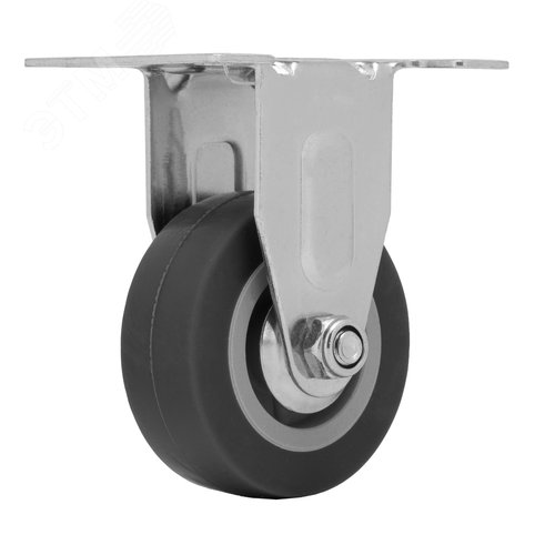 Изображение товара Колесо неповоротное, диаметр 50 мм, крепление платформенное (шт)