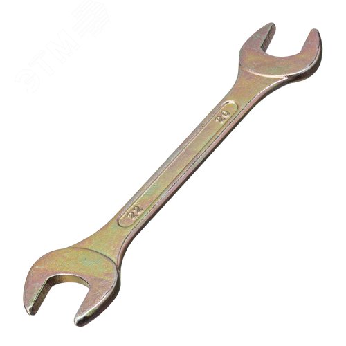 Изображение товара Ключ рожковый, 20 х 22 мм, желтый цинк (шт)