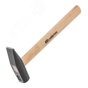 Изображение товара Молоток слесарный, 500 г, квадратный боек, деревянная рукоятка (шт)