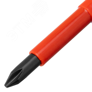 Набор отверток диэлектрических до 1000 В + тестер, 5 шт., PH + SL, CrV, 2к рукоятка - фото 3