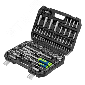 Изображение товара Набор инструментов, 1/2, 1/4, пластиковый кейс, 94 предмета (набор)
