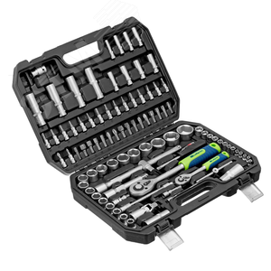 Набор инструментов, 1/2, 1/4, пластиковый кейс, 94 предмета - фото 3