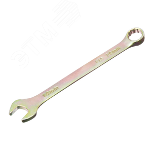 Ключ комбинированный, 14 мм, желтый цинк - фото 1