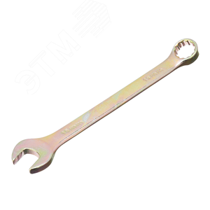 Ключ комбинированный, 15 мм, желтый цинк - фото 1