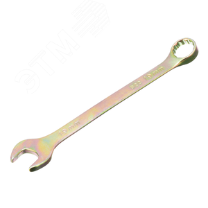 Ключ комбинированный, 19 мм, желтый цинк - фото 1