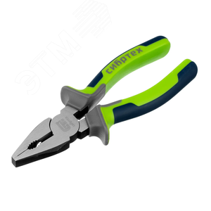 Плоскогубцы комбинированные, 160 мм, фосфатирование, трехкомпонентные рукоятки - фото 1