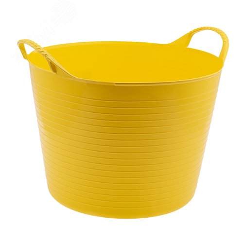 Изображение товара Ведро гибкое сверхпрочное, 40 л, желтое, Россия (шт)