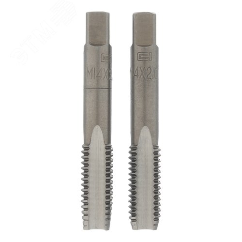 Изображение товара Метчик ручной М14 х 2,0 мм, комплект из 2 шт. (шт)