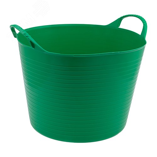 Изображение товара Ведро гибкое сверхпрочное, 40 л, зеленое, Россия (шт)