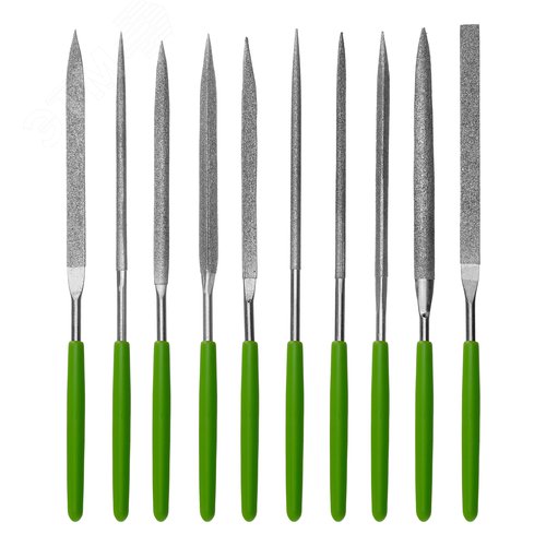 Изображение товара Набор надфилей алмазных 140х70х3, 10 шт. (шт)