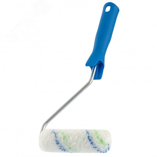 Изображение товара Мини-валик в сборе 'Водные краски', 110 мм, ворс 12 мм,D - 16 мм, D ручки - 6 мм,полиэстер (шт)