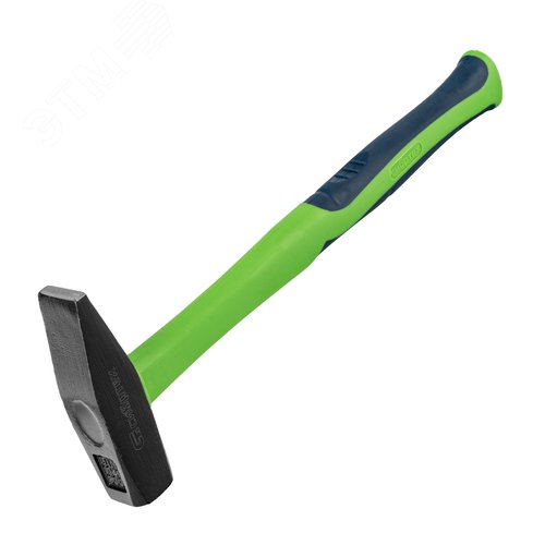 Изображение товара Молоток слесарный, 500 г, фибергласовая обрезиненная рукоятка (шт)