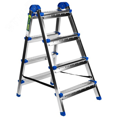 Изображение товара Стремянка двухсторонняя 4 ст., сталь профиль, стальные ступени, Россия (шт)