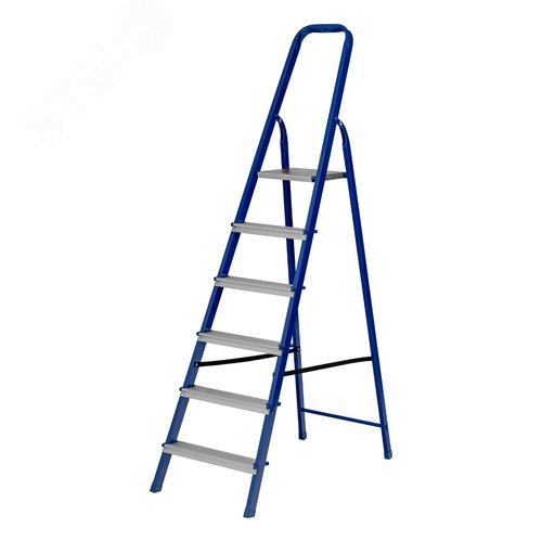 Изображение товара Стремянка, 6 ступеней, стальной профиль, алюминиевые ступени, Россия (шт)
