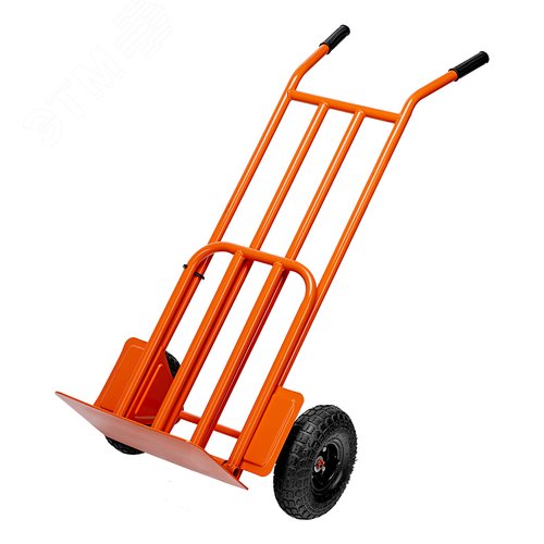 Изображение товара Тележка ручная 2-х колесная, усиленная, г/п 250кг, откидная платформа 530х400мм (шт)