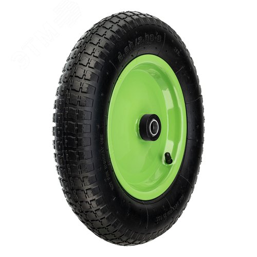 Изображение товара Колесо пневматическое 3.25/3-8, длина оси 65мм ,подшипник 20мм (шт)