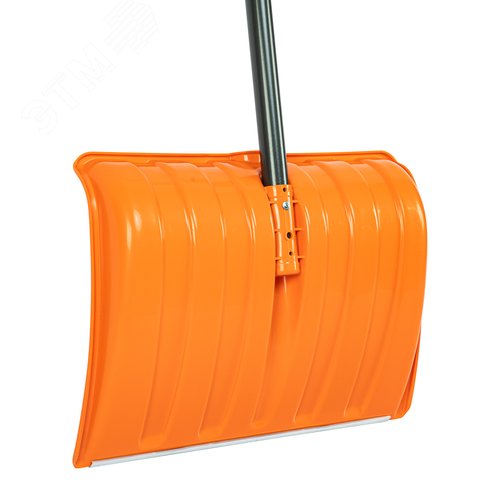 Лопата для уборки снега пластиковая, 490х370х1350 мм, стальной черенок, усиленная// Сибртех - фото 4