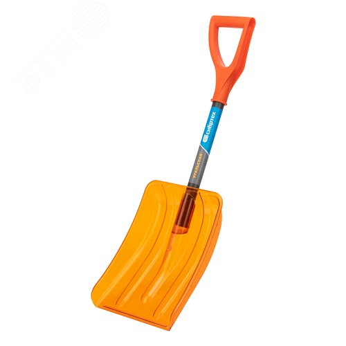 Изображение товара Лопата для уборки снега, поликарбонат, 270х360х840 мм, стальной черенок, усиленная (шт)