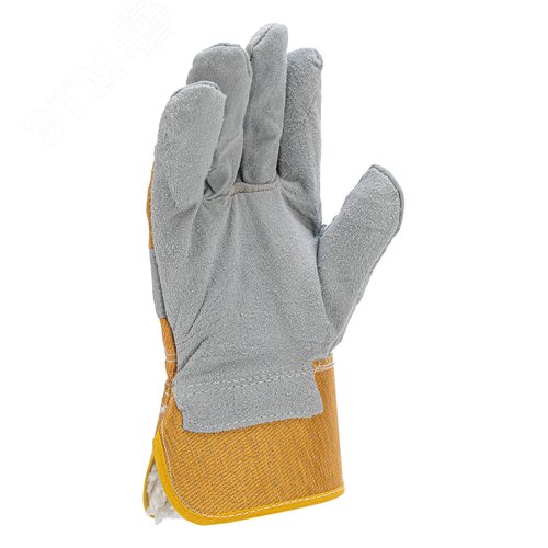 Изображение товара Перчатки спилковые комбинированные, усиленные, утолщенные, размер XL (пар)