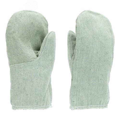 Изображение товара Рукавицы специальные двунитка, огнеупорные, утеплённые, ватин, 2 размер, (пар)