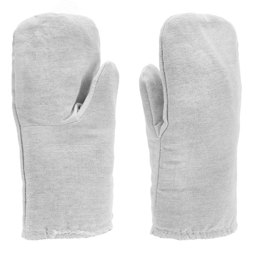 Изображение товара Рукавицы специальные х/б, утеплённые, ватин, 2 размер, (пар)