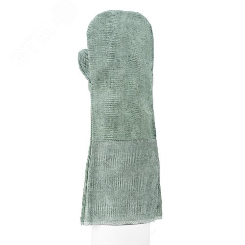 Изображение товара Рукавицы специальные с притачными крагами двунитка (краги сварщика), огнеупорные, (пар)