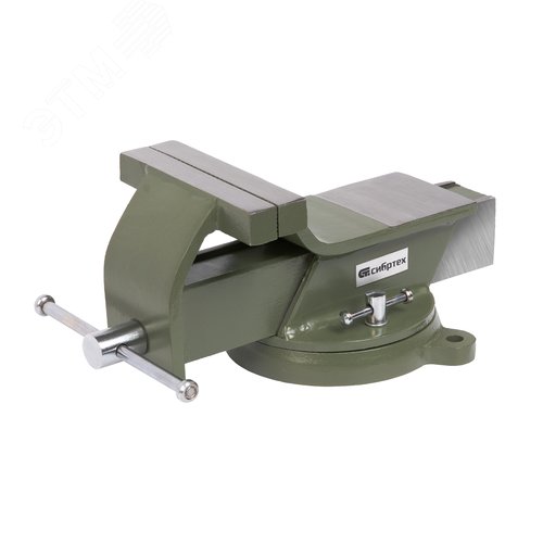 Изображение товара Тиски слесарные, 125 мм, стальные, поворотные (шт)